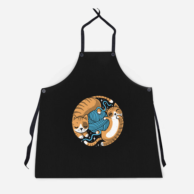 Purrfect Kitty Circle-Unisex-Kitchen-Apron-erion_designs