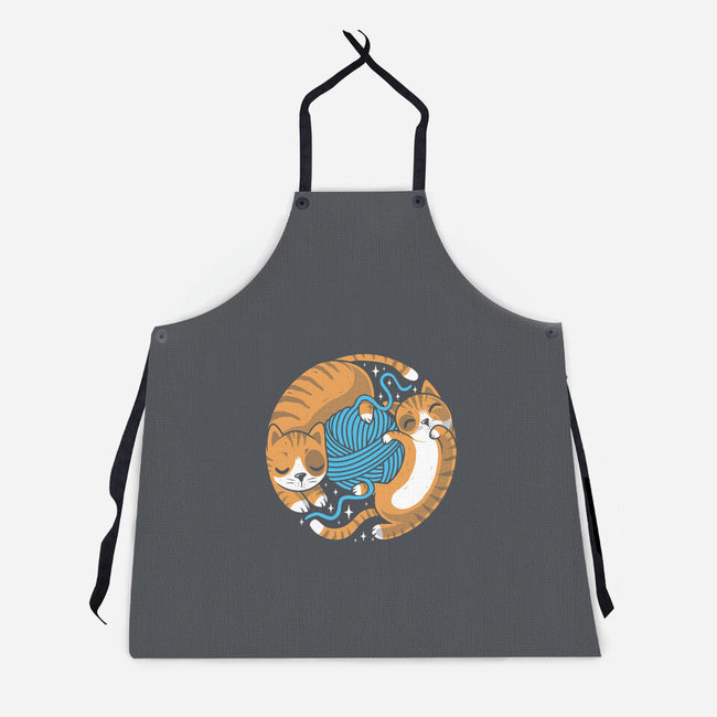 Purrfect Kitty Circle-Unisex-Kitchen-Apron-erion_designs