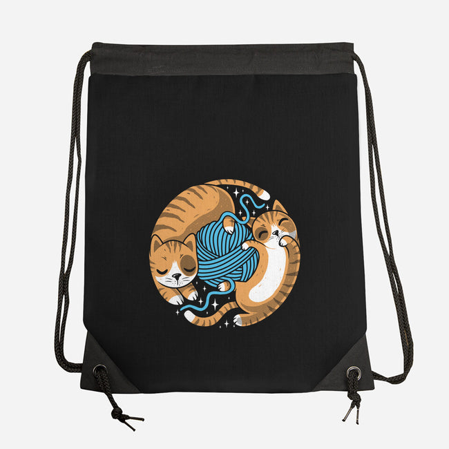 Purrfect Kitty Circle-None-Drawstring-Bag-erion_designs