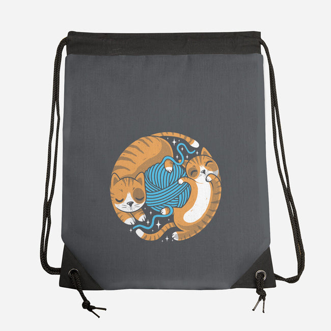 Purrfect Kitty Circle-None-Drawstring-Bag-erion_designs