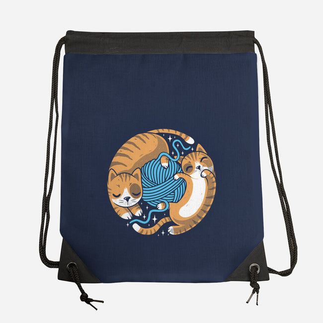 Purrfect Kitty Circle-None-Drawstring-Bag-erion_designs