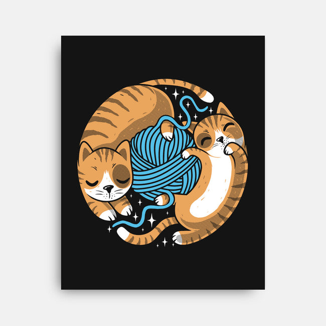 Purrfect Kitty Circle-None-Stretched-Canvas-erion_designs