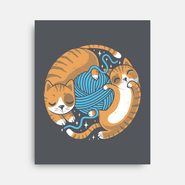 Purrfect Kitty Circle-None-Stretched-Canvas-erion_designs