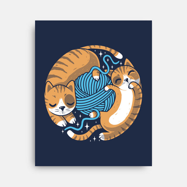 Purrfect Kitty Circle-None-Stretched-Canvas-erion_designs