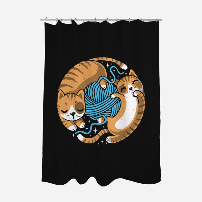 Purrfect Kitty Circle-None-Polyester-Shower Curtain-erion_designs