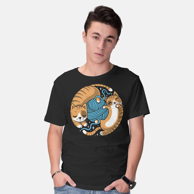 Purrfect Kitty Circle-Mens-Basic-Tee-erion_designs
