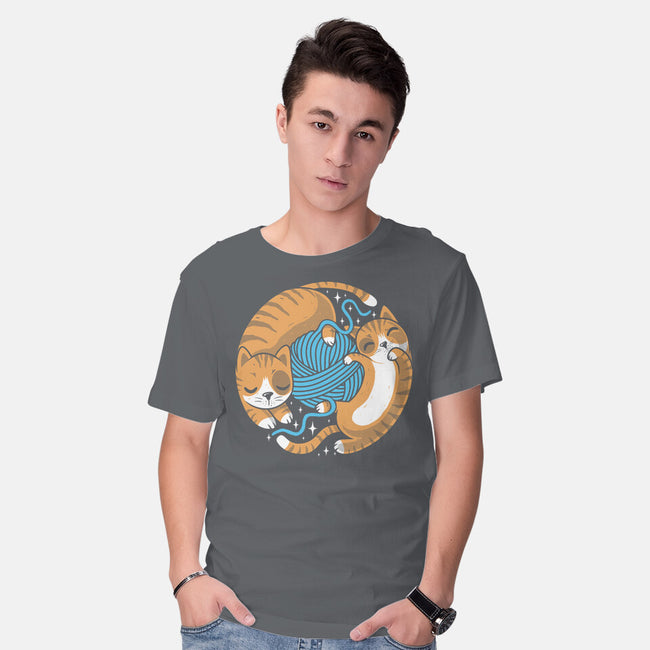 Purrfect Kitty Circle-Mens-Basic-Tee-erion_designs