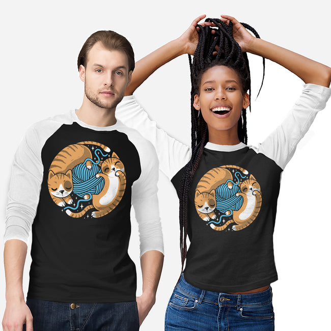 Purrfect Kitty Circle-Unisex-Baseball-Tee-erion_designs