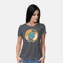 Purrfect Kitty Circle-Womens-Basic-Tee-erion_designs