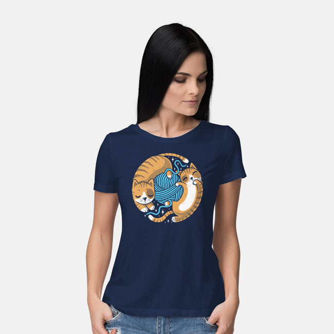 Purrfect Kitty Circle-Womens-Basic-Tee-erion_designs