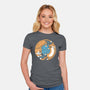 Purrfect Kitty Circle-Womens-Fitted-Tee-erion_designs