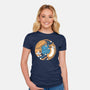 Purrfect Kitty Circle-Womens-Fitted-Tee-erion_designs