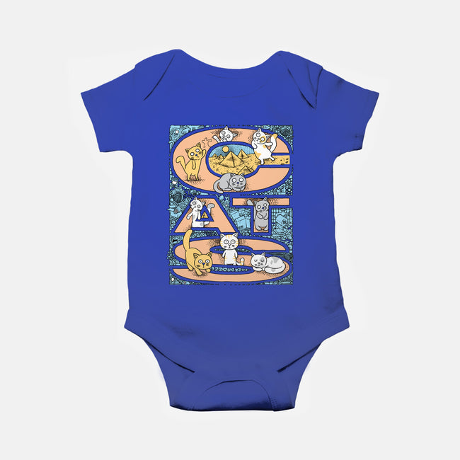 Cat Family-Baby-Basic-Onesie-imisko