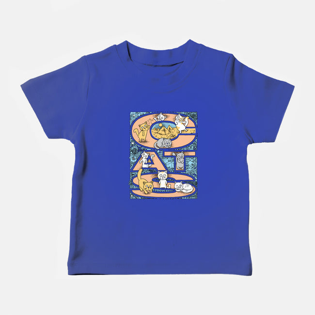 Cat Family-Baby-Basic-Tee-imisko