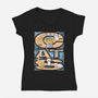 Cat Family-Womens-V-Neck-Tee-imisko