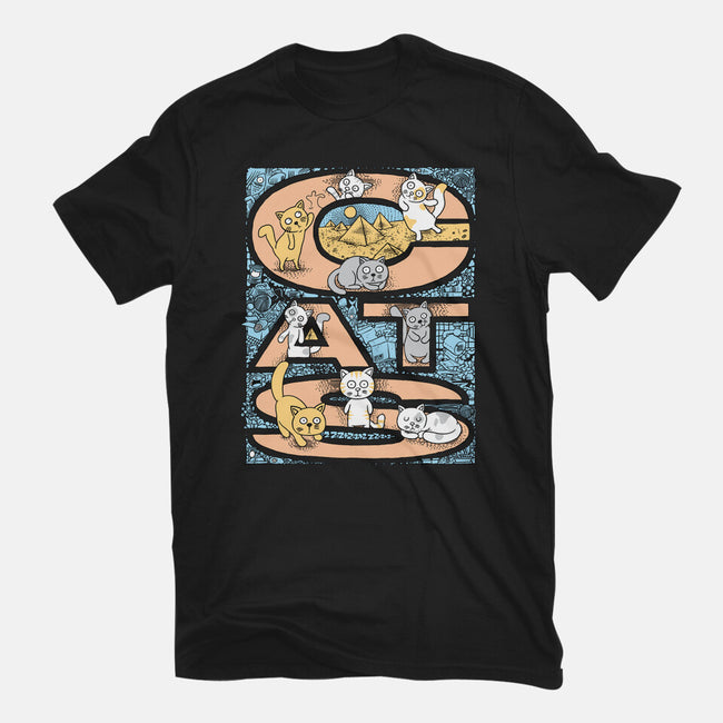 Cat Family-Mens-Basic-Tee-imisko