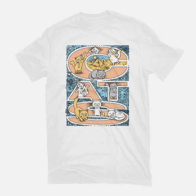 Cat Family-Mens-Basic-Tee-imisko