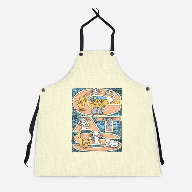 Cat Family-Unisex-Kitchen-Apron-imisko