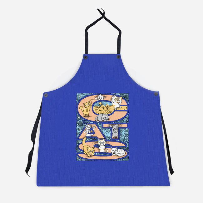 Cat Family-Unisex-Kitchen-Apron-imisko