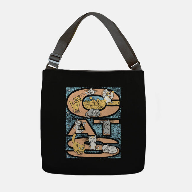 Cat Family-None-Adjustable Tote-Bag-imisko
