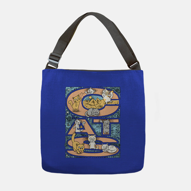 Cat Family-None-Adjustable Tote-Bag-imisko