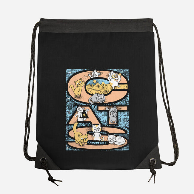 Cat Family-None-Drawstring-Bag-imisko