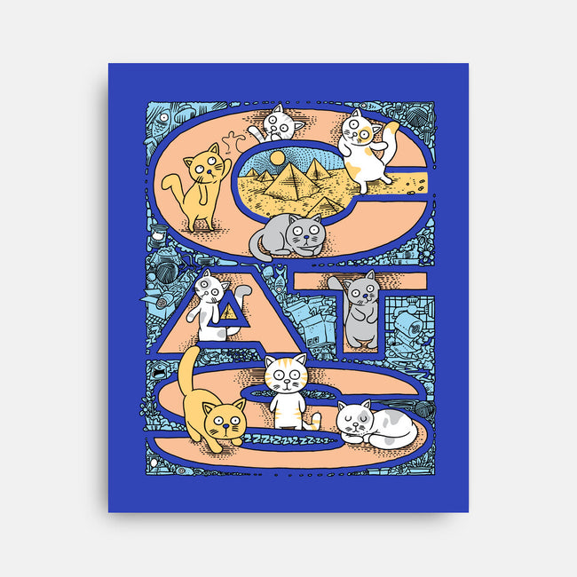 Cat Family-None-Stretched-Canvas-imisko