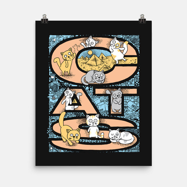 Cat Family-None-Matte-Poster-imisko