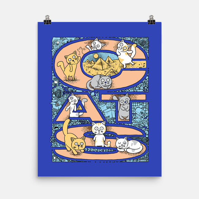 Cat Family-None-Matte-Poster-imisko