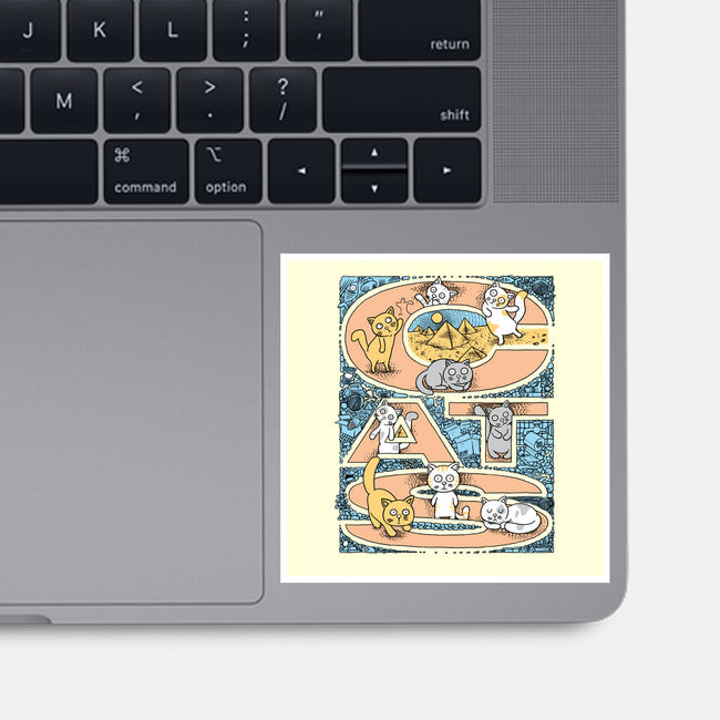 Cat Family-None-Glossy-Sticker-imisko