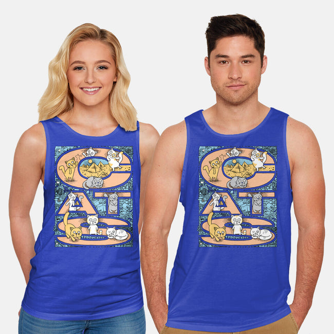 Cat Family-Unisex-Basic-Tank-imisko