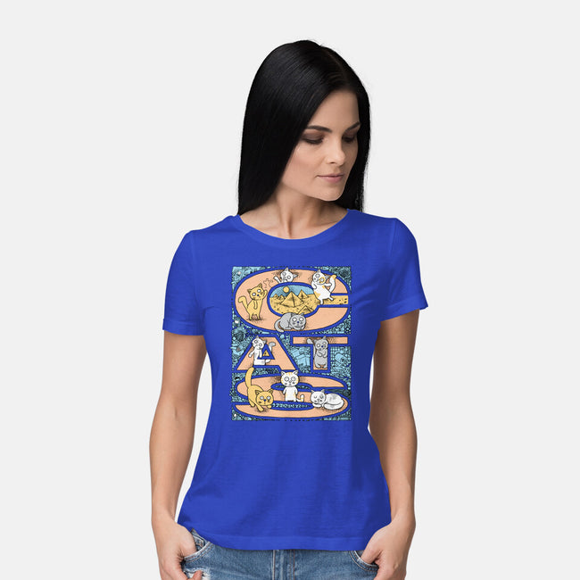 Cat Family-Womens-Basic-Tee-imisko