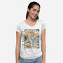 Cat Family-Womens-V-Neck-Tee-imisko