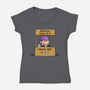 Prison Help-Womens-V-Neck-Tee-Barbadifuoco
