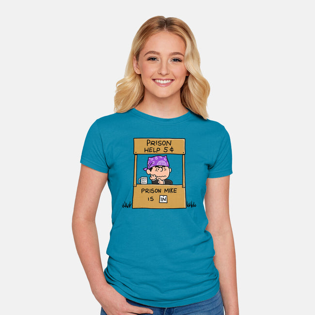 Prison Help-Womens-Fitted-Tee-Barbadifuoco