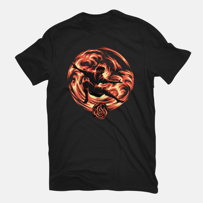 Master Of Fire Element-Womens-Fitted-Tee-rmatix