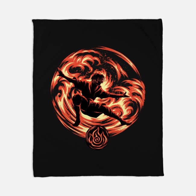 Master Of Fire Element-None-Fleece-Blanket-rmatix