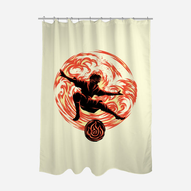 Master Of Fire Element-None-Polyester-Shower Curtain-rmatix