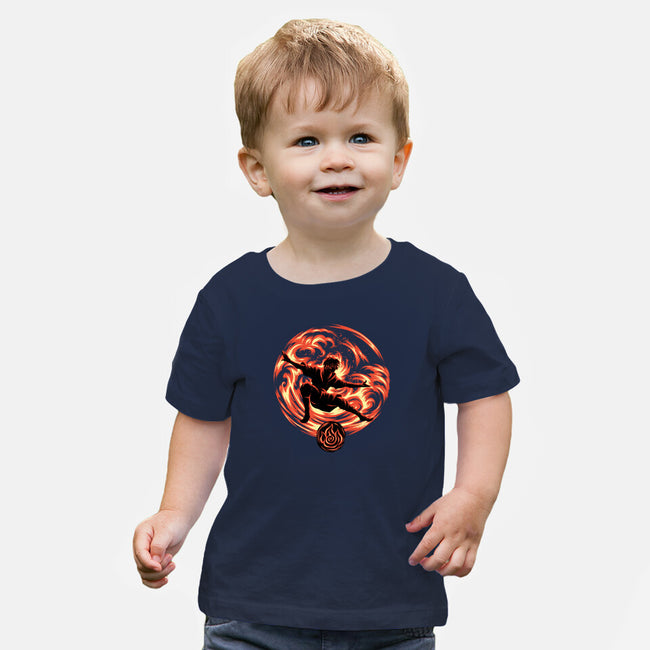 Master Of Fire Element-Baby-Basic-Tee-rmatix