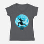 Master Of Water Element-Womens-V-Neck-Tee-rmatix