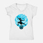Master Of Water Element-Womens-V-Neck-Tee-rmatix
