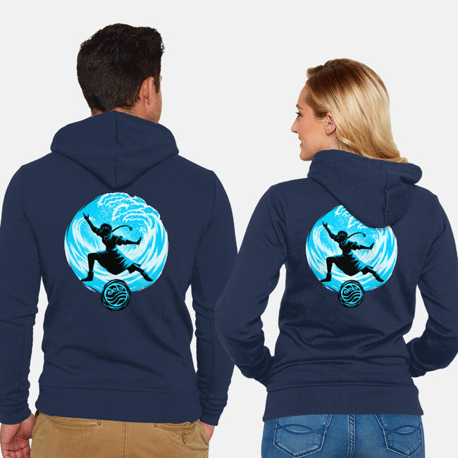 Master Of Water Element-Unisex-Zip-Up-Sweatshirt-rmatix