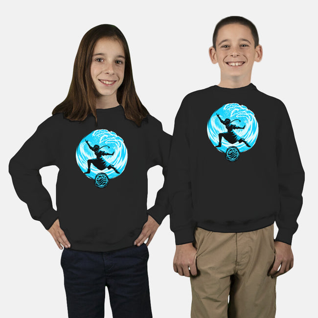 Master Of Water Element-Youth-Crew Neck-Sweatshirt-rmatix