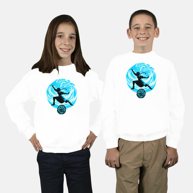 Master Of Water Element-Youth-Crew Neck-Sweatshirt-rmatix
