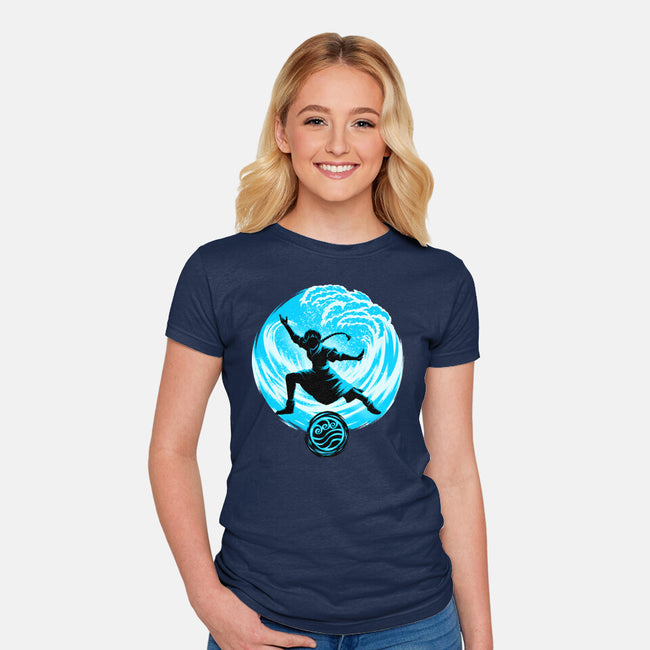 Master Of Water Element-Womens-Fitted-Tee-rmatix