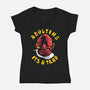 Adulting Its A Trap-Womens-V-Neck-Tee-arace