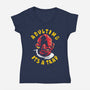 Adulting Its A Trap-Womens-V-Neck-Tee-arace