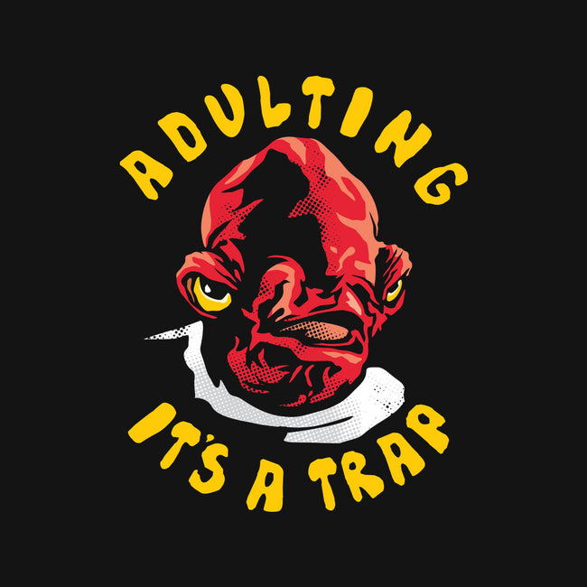 Adulting Its A Trap-None-Drawstring-Bag-arace