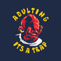 Adulting Its A Trap-Womens-V-Neck-Tee-arace