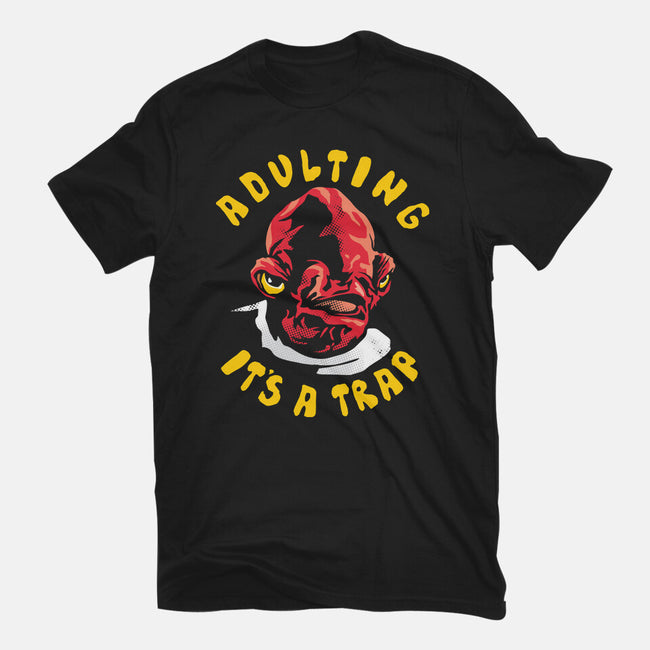 Adulting Its A Trap-Mens-Heavyweight-Tee-arace